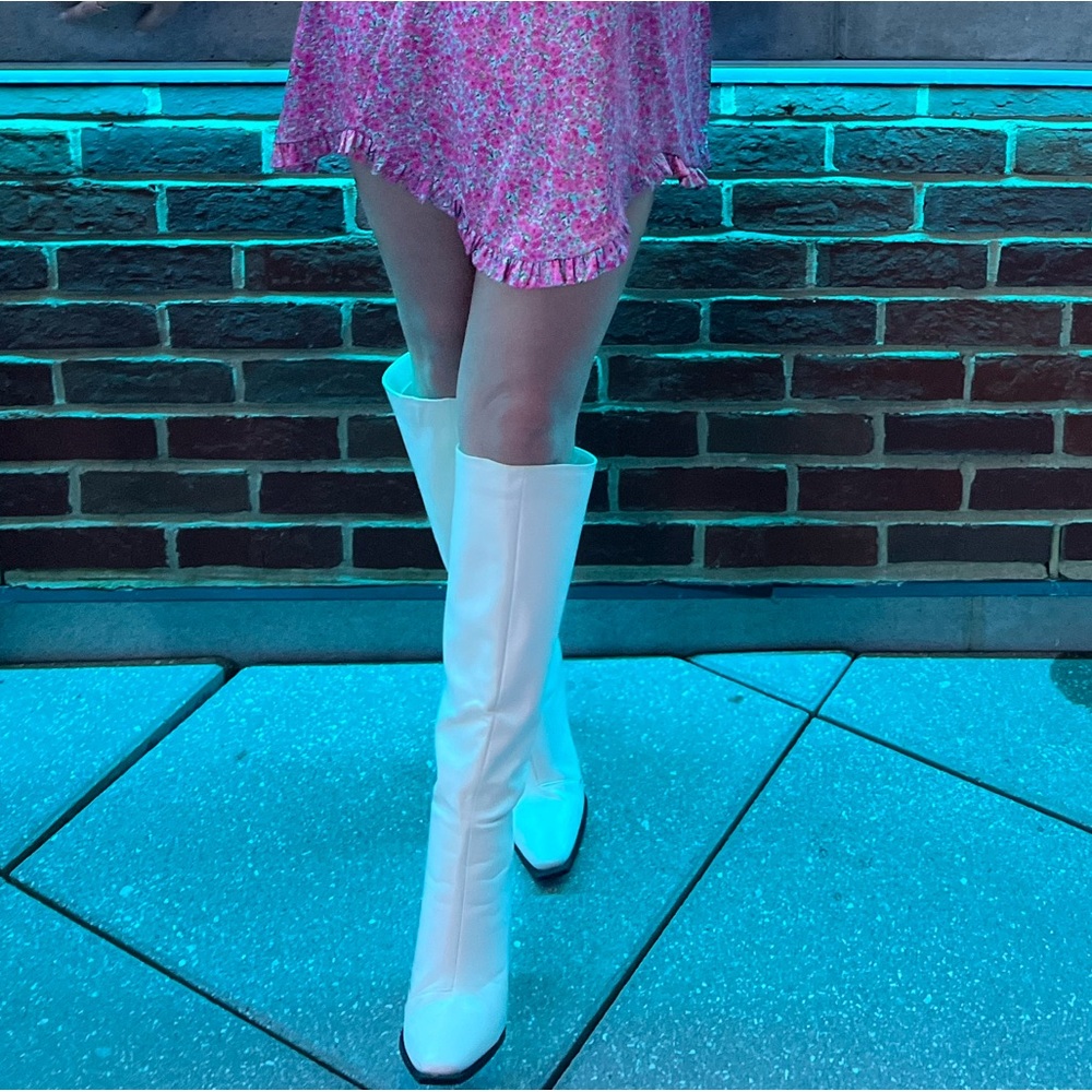 Princess Polly White Women's Boots